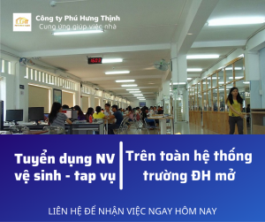 TUYỂN NHÂN VIÊN TẠP VỤ TẠI TRƯỜNG ĐH MỞ TP. HỒ CHÍ MINH